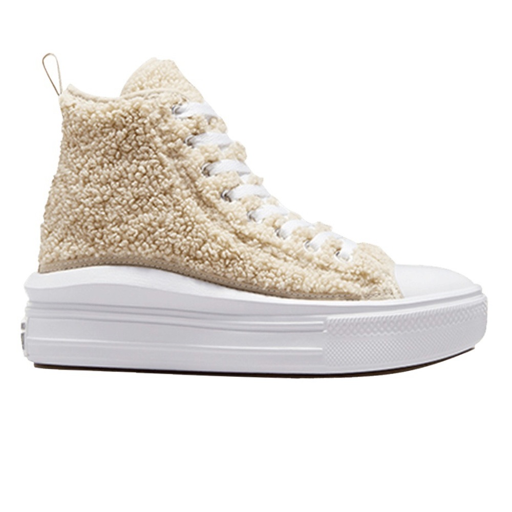 NWT. Converse Chuck Taylor All Star Move Platform High GS 'Sherpa Size 8.5